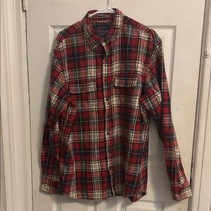 Old Navy Red and Black Plaid Casual Shirt